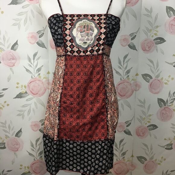 Chelsea & Violet Jrs L Spaghetti Strap Mini Elephant Print Dress - Picture 3 of 9